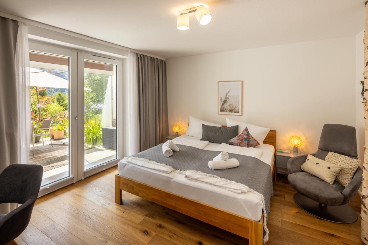 Waldlounge - Gartenwohnung Oberstaufen Extérieur photo